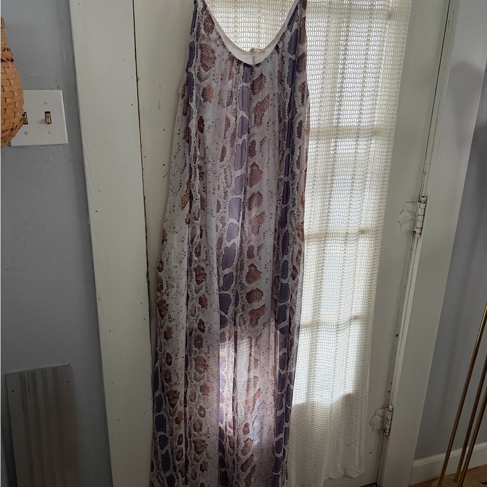 Entro Multicolor Snake Print Dress
